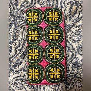 Colorful Embroidered Wallet